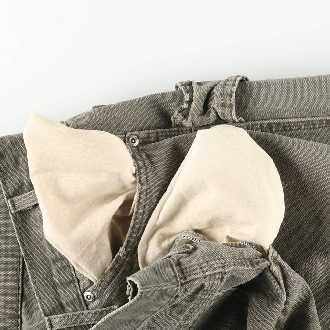 Dickies Relaxed Fit Duck Painter Pants Men's W37 unclear Khaki type sage green Vintage Second Hand