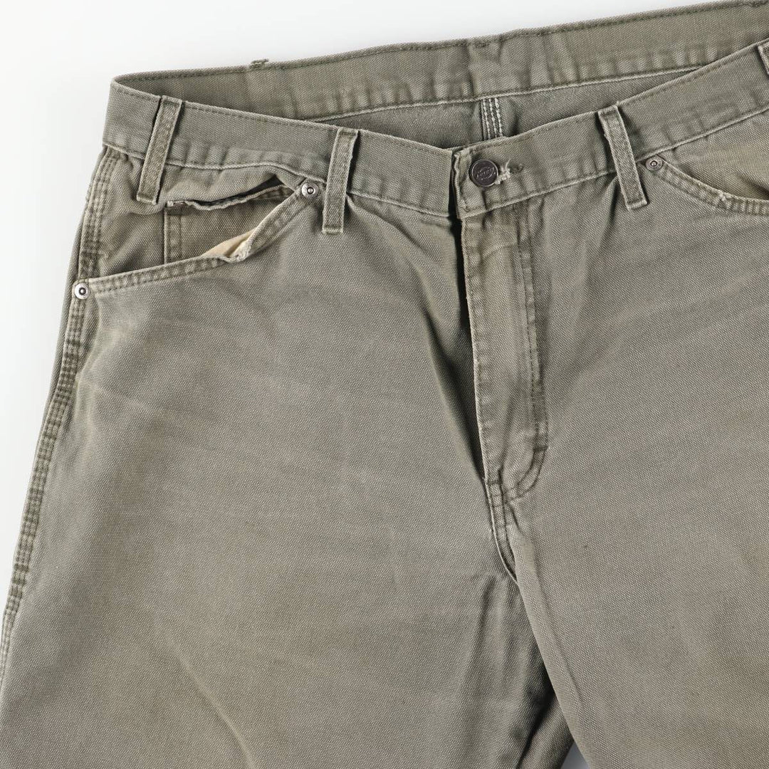 Dickies Relaxed Fit Duck Painter Pants Men's W37 unclear Khaki type sage green Vintage Second Hand