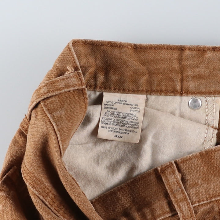 Dickies Painted Duck Painter Pants for Men (W36 equivalent) cotton brown type Vintage Second Hand