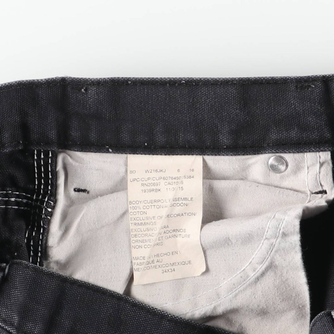 Dickies Duck Painter Pants Men's W35 equivalent cotton black type Vintage Second Hand