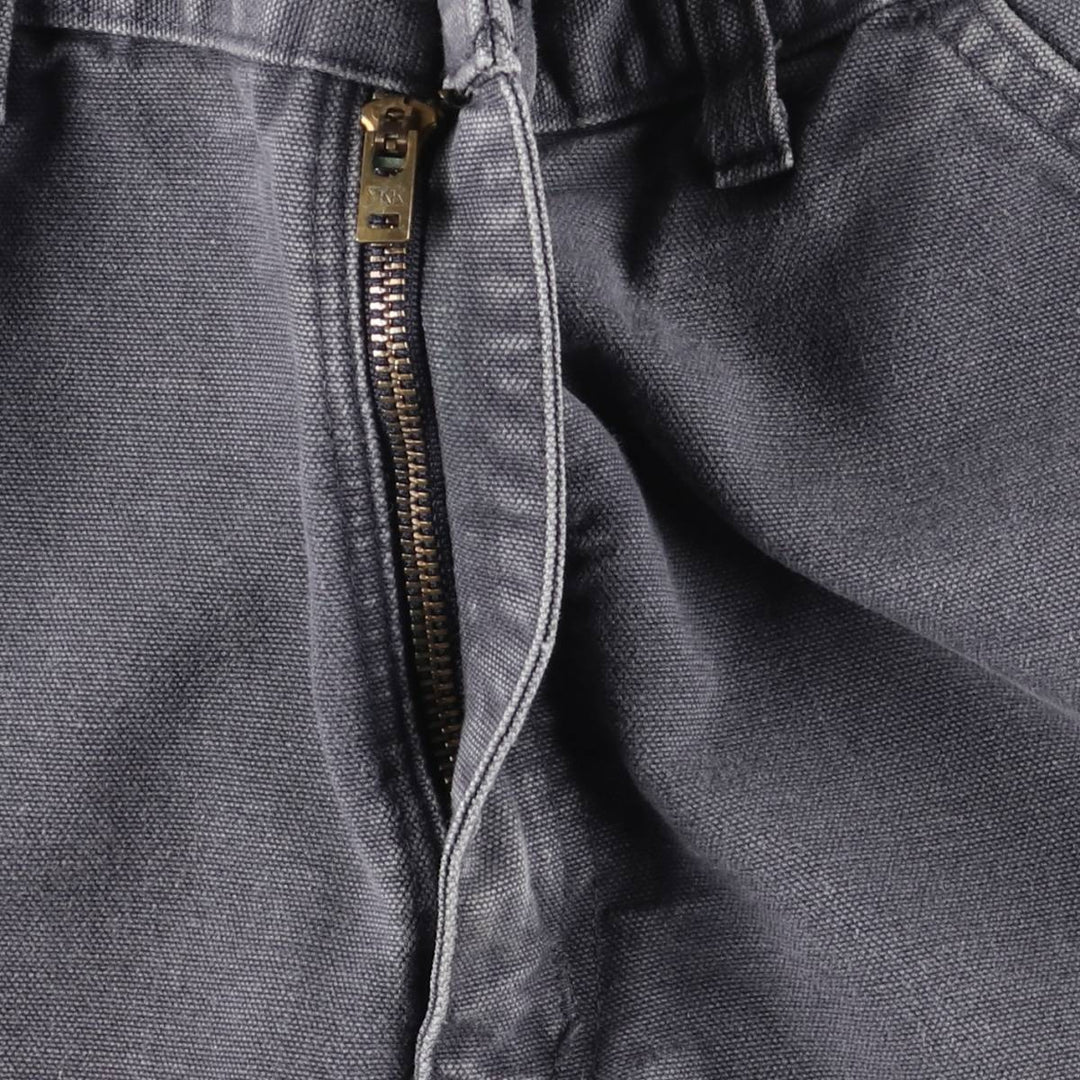 Carhartt Original Dungaree Fit Cut-Off Duck Painter Pants, Men's Size W33 cotton Charcoal Vintage Second Hand