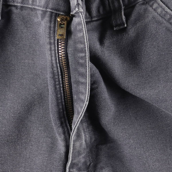 Carhartt Original Dungaree Fit Cut-Off Duck Painter Pants, Men's Size W33 cotton Charcoal Vintage Second Hand
