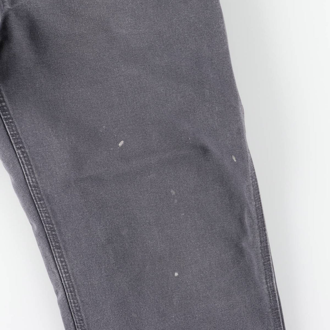 Carhartt Original Dungaree Fit Cut-Off Duck Painter Pants, Men's Size W33 cotton Charcoal Vintage Second Hand