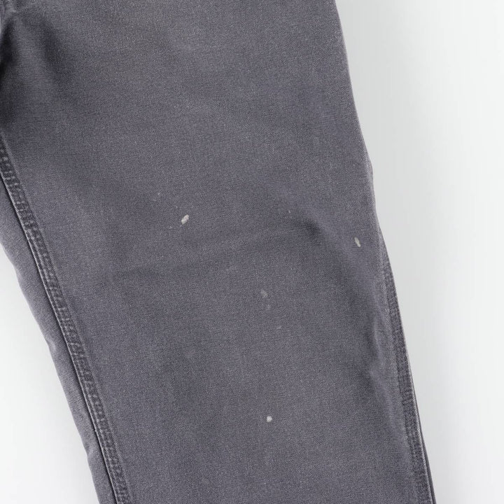 Carhartt Original Dungaree Fit Cut-Off Duck Painter Pants, Men's Size W33 cotton Charcoal Vintage Second Hand
