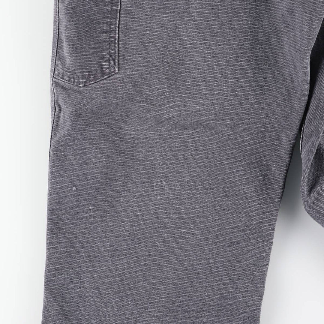 Carhartt Original Dungaree Fit Cut-Off Duck Painter Pants, Men's Size W33 cotton Charcoal Vintage Second Hand