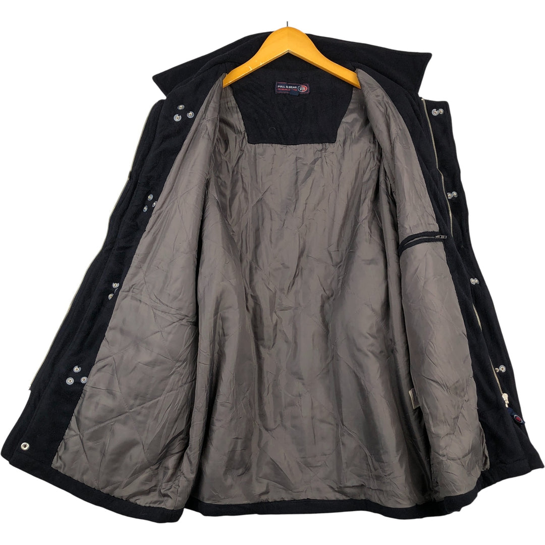 PULL and BEAR Padded Fleece Firefighter Jacket, Men's XL polyester navy blue type Vintage Second Hand