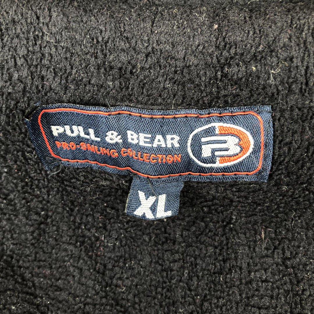 PULL and BEAR Padded Fleece Firefighter Jacket, Men's XL polyester navy blue type Vintage Second Hand