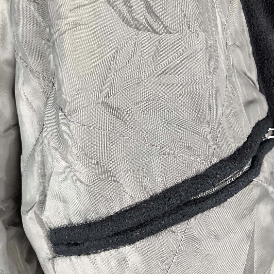 PULL and BEAR Padded Fleece Firefighter Jacket, Men's XL polyester navy blue type Vintage Second Hand