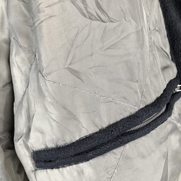 PULL and BEAR Padded Fleece Firefighter Jacket, Men's XL polyester navy blue type Vintage Second Hand