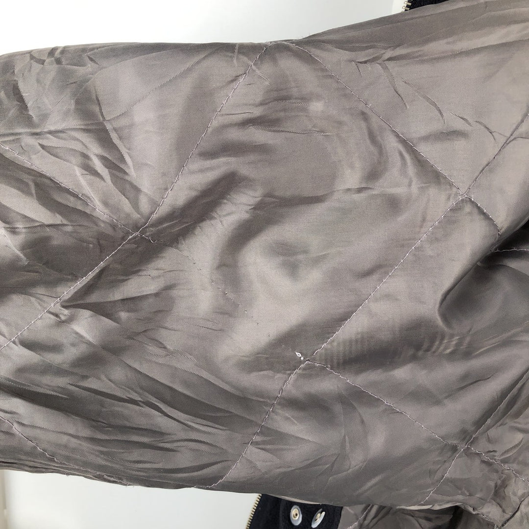 PULL and BEAR Padded Fleece Firefighter Jacket, Men's XL polyester navy blue type Vintage Second Hand