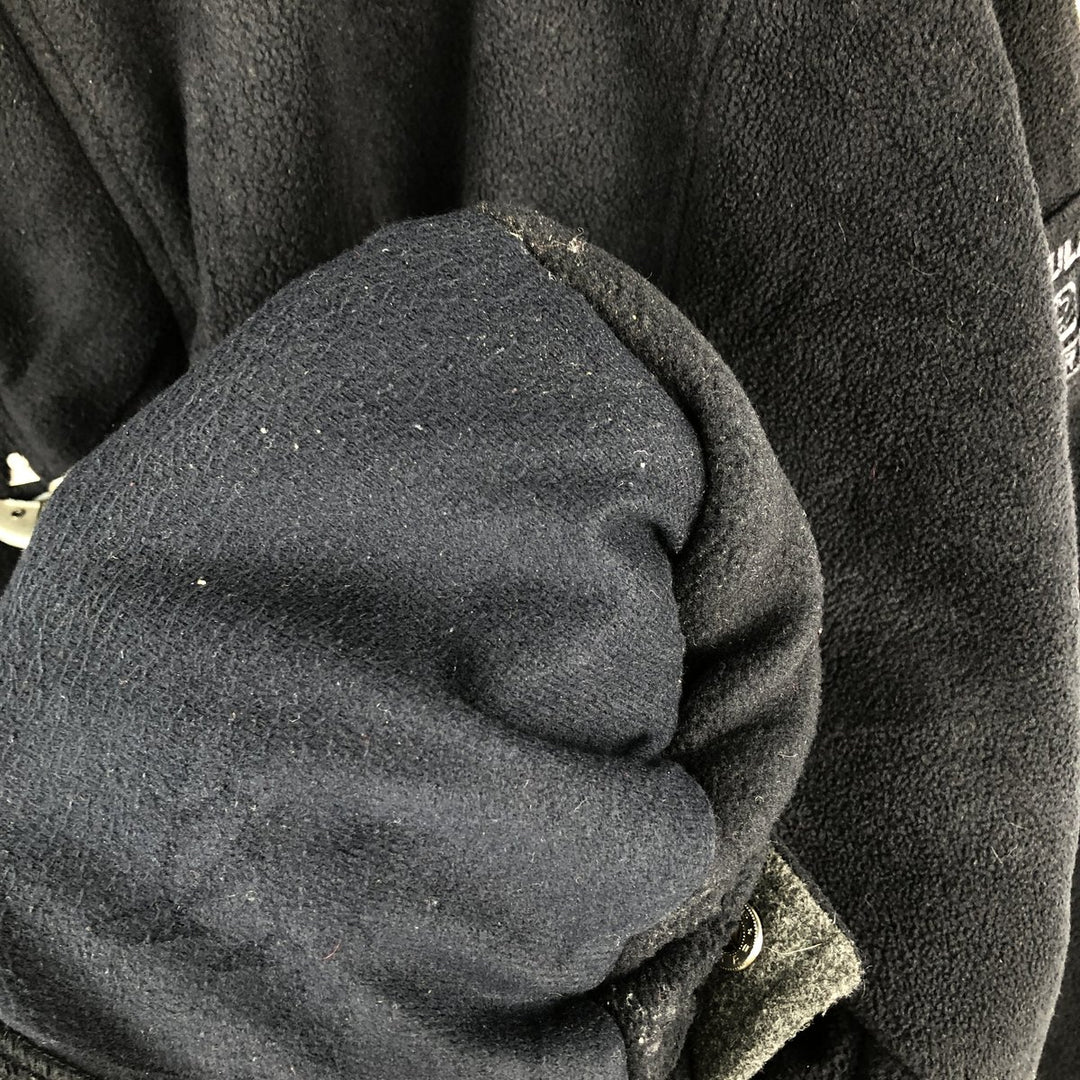 PULL and BEAR Padded Fleece Firefighter Jacket, Men's XL polyester navy blue type Vintage Second Hand