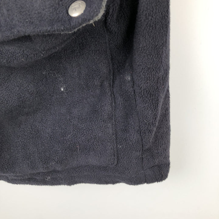 PULL and BEAR Padded Fleece Firefighter Jacket, Men's XL polyester navy blue type Vintage Second Hand