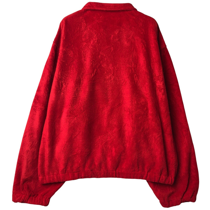 Ralph Lauren POLO SPORT Swing-Top Fleece Jacket, Men's XXL polyester red type Vintage Second Hand