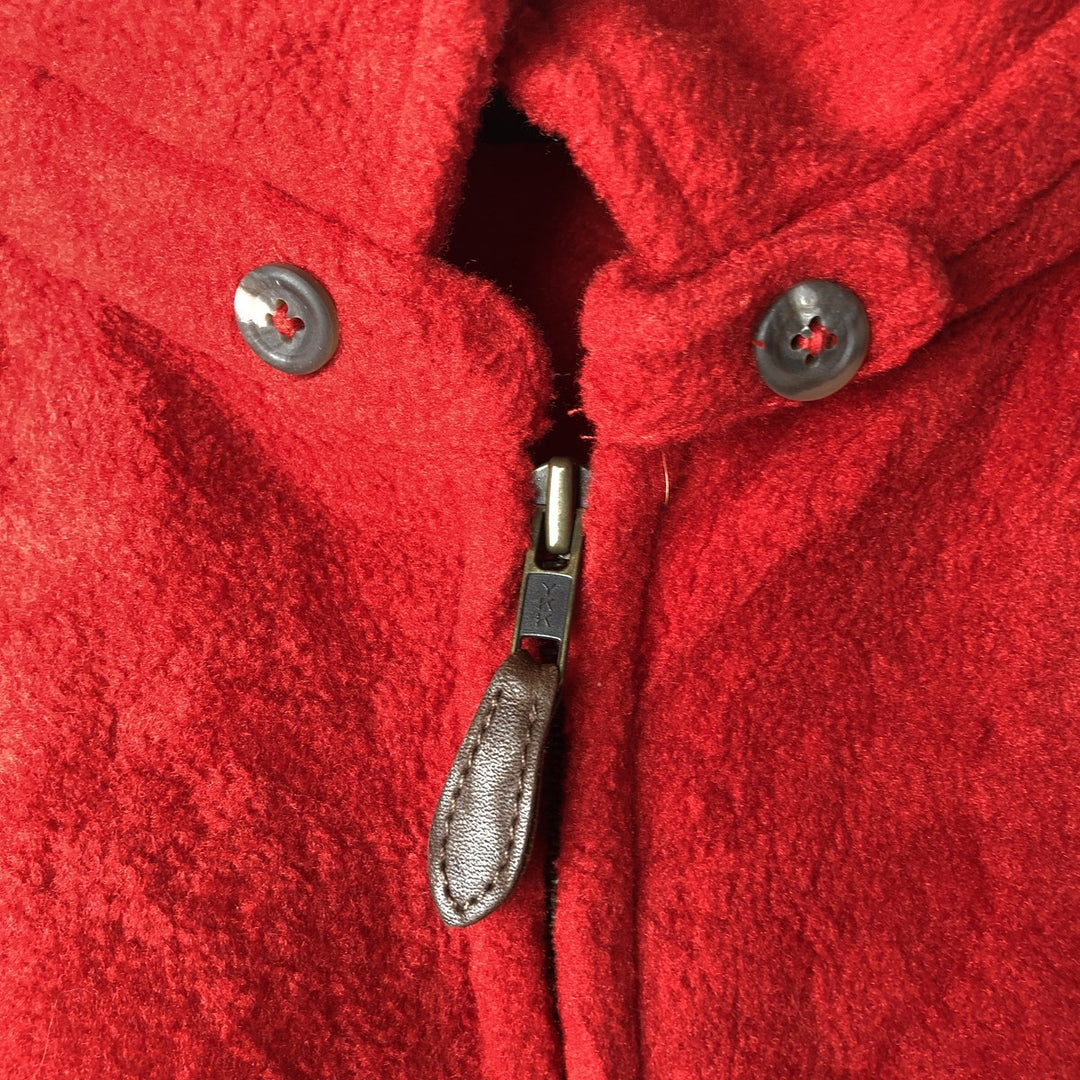 Ralph Lauren POLO SPORT Swing-Top Fleece Jacket, Men's XXL polyester red type Vintage Second Hand