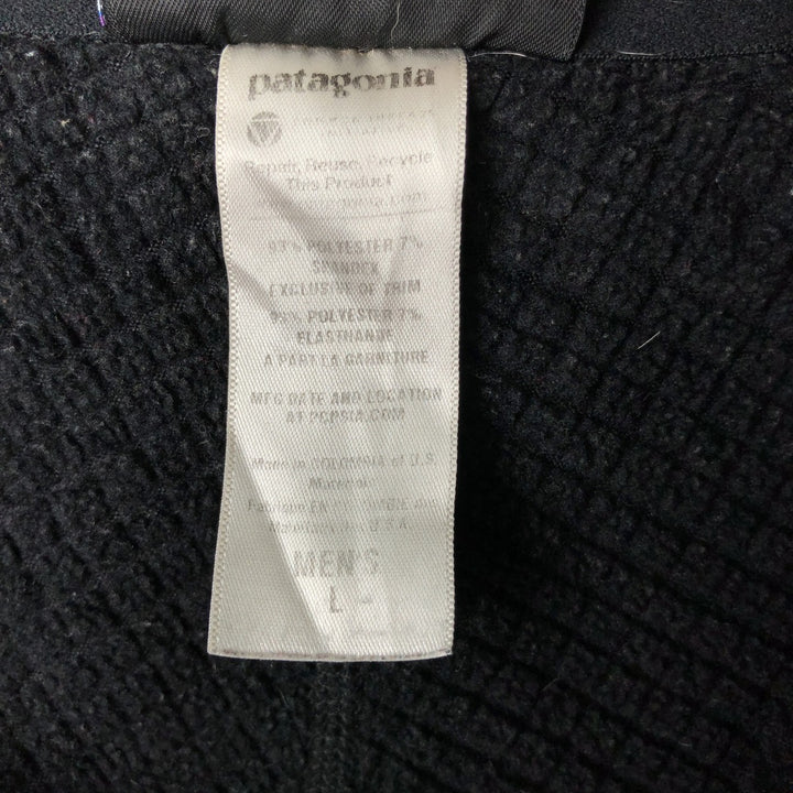 Patagonia Regulator R1 Pullover 40107SP12 Half-Zip Fleece Pullover, Men's Size L polyester black type Vintage Second Hand