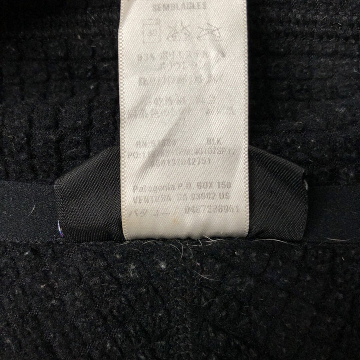 Patagonia Regulator R1 Pullover 40107SP12 Half-Zip Fleece Pullover, Men's Size L polyester black type Vintage Second Hand