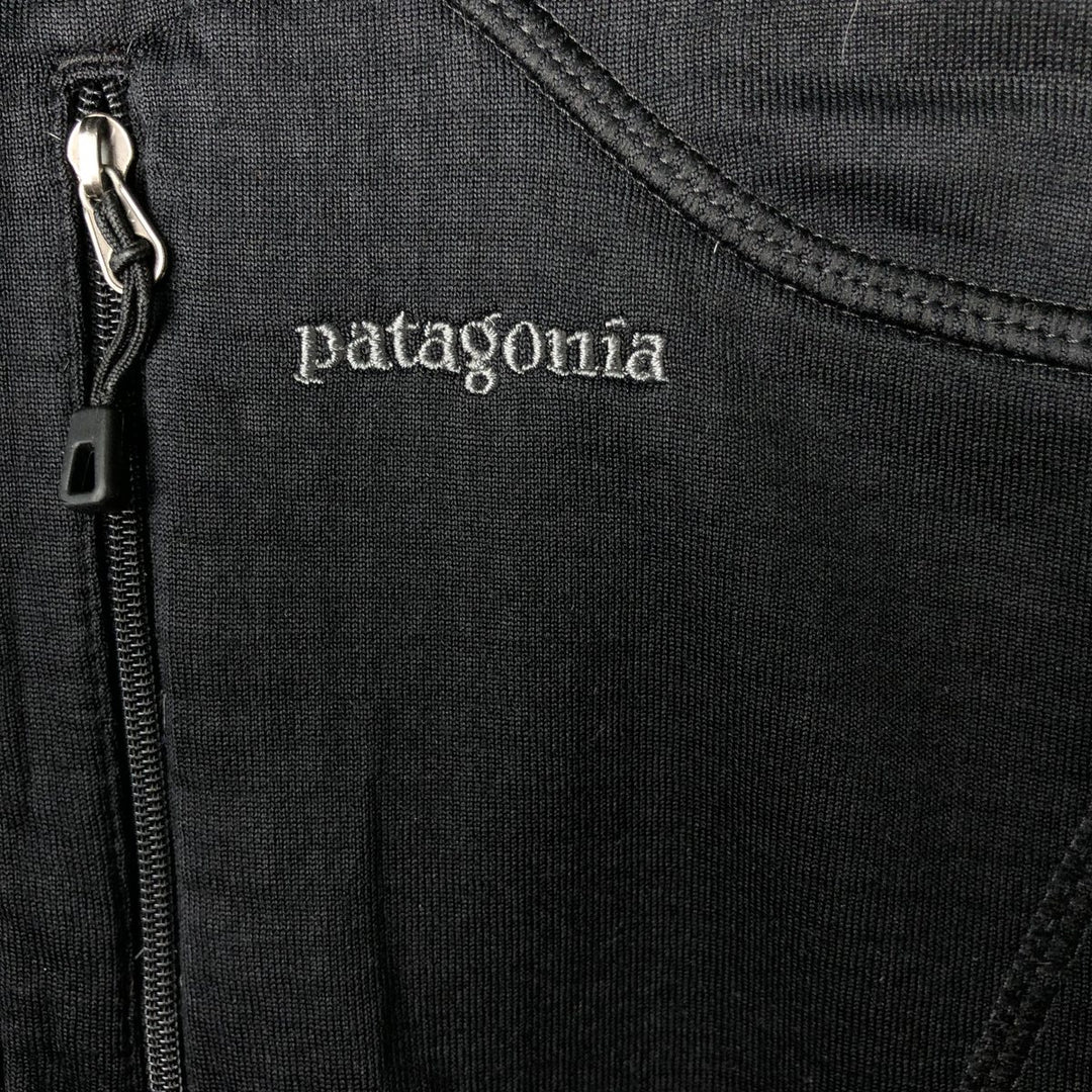 Patagonia Regulator R1 Pullover 40107SP12 Half-Zip Fleece Pullover, Men's Size L polyester black type Vintage Second Hand