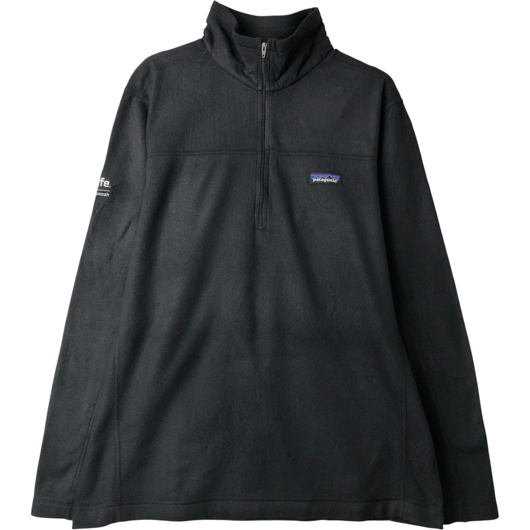Patagonia Micro-D Fleece Pullover 26176FA18 Half-Zip Fleece Pullover, Men's Size L polyester Charcoal Vintage Second Hand
