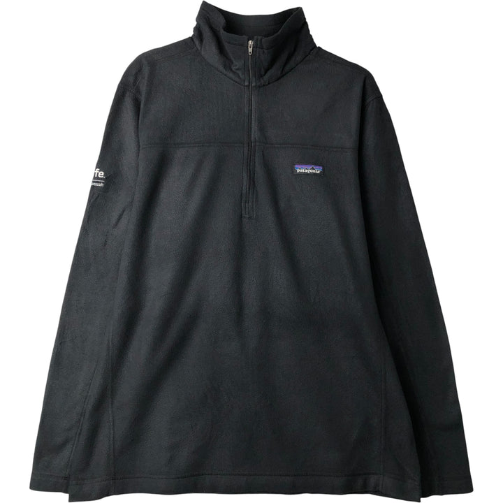Patagonia Micro-D Fleece Pullover 26176FA18 Half-Zip Fleece Pullover, Men's Size L polyester Charcoal Vintage Second Hand