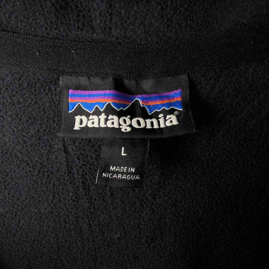 Patagonia Micro-D Fleece Pullover 26176FA18 Half-Zip Fleece Pullover, Men's Size L polyester Charcoal Vintage Second Hand