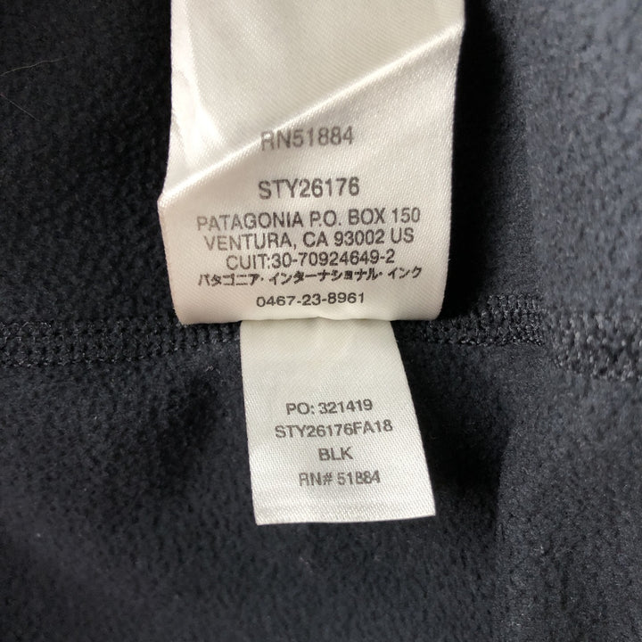 Patagonia Micro-D Fleece Pullover 26176FA18 Half-Zip Fleece Pullover, Men's Size L polyester Charcoal Vintage Second Hand
