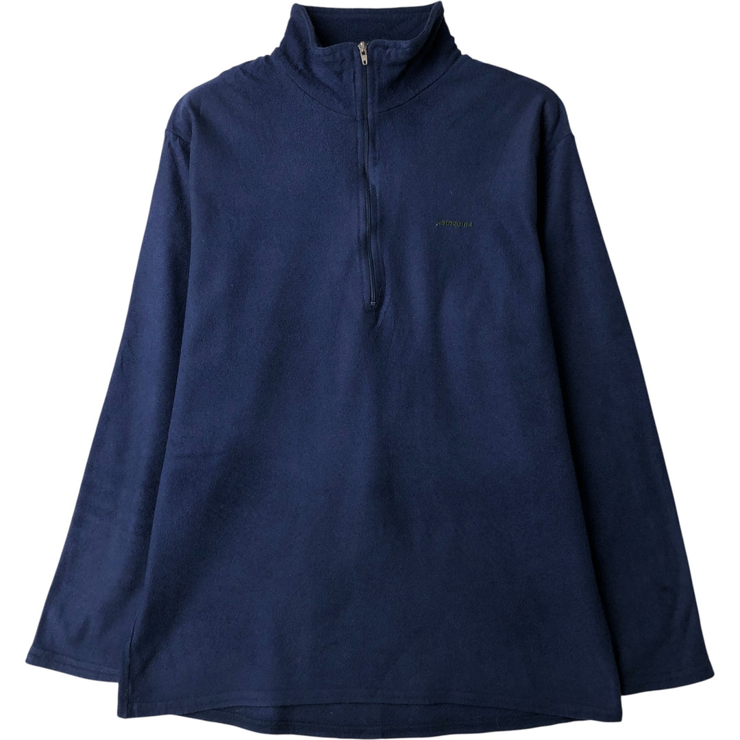 90s-00'S Patagonia Capilene Half-Zip Fleece Pullover, Men's Medium, Vintage polyester blue type Vintage Second Hand