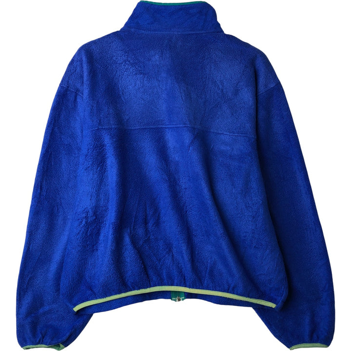 1990'S LL Bean Fleece Jacket, Men's XL, Vintage unclear blue type Vintage Second Hand