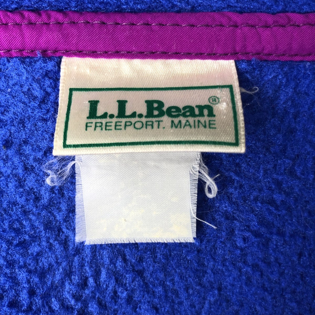 1990'S LL Bean Fleece Jacket, Men's XL, Vintage unclear blue type Vintage Second Hand