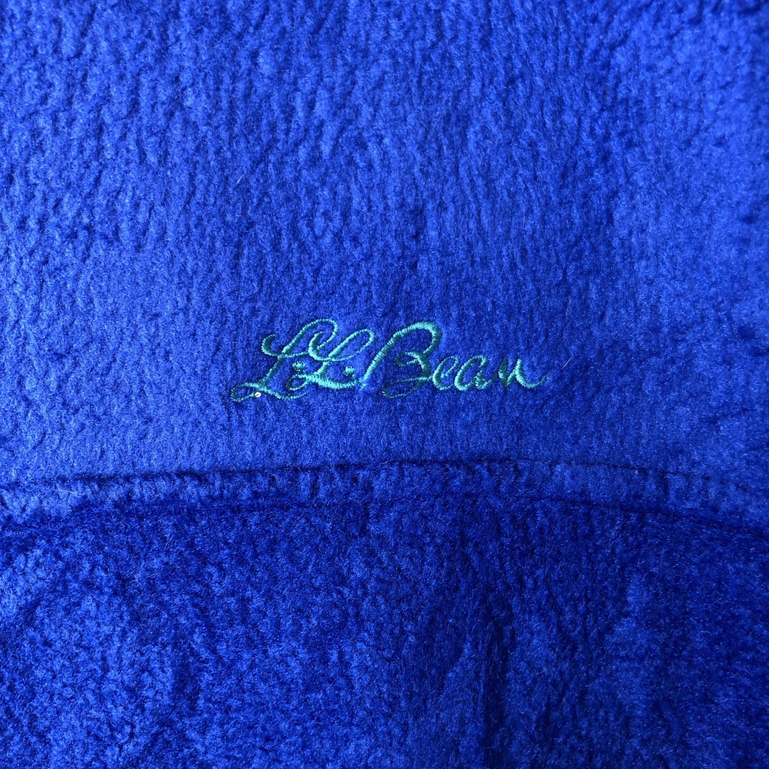 1990'S LL Bean Fleece Jacket, Men's XL, Vintage unclear blue type Vintage Second Hand