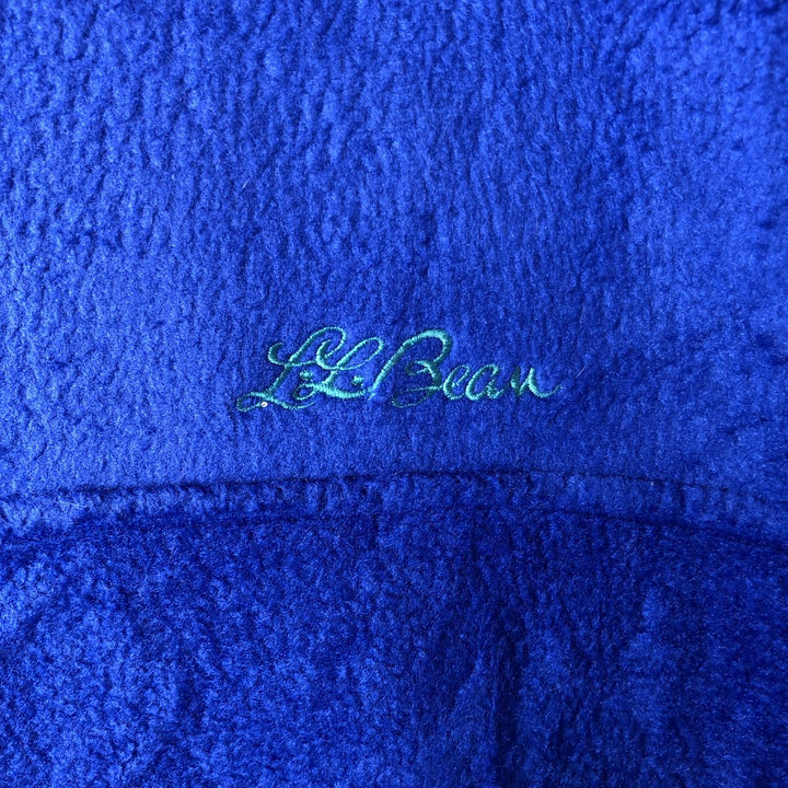 1990'S LL Bean Fleece Jacket, Men's XL, Vintage unclear blue type Vintage Second Hand