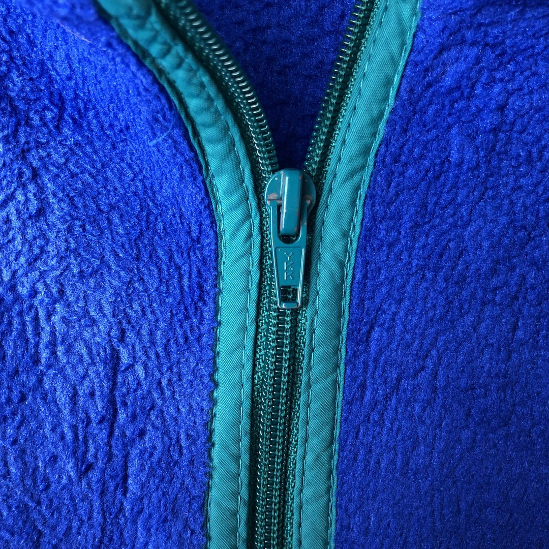 1990'S LL Bean Fleece Jacket, Men's XL, Vintage unclear blue type Vintage Second Hand