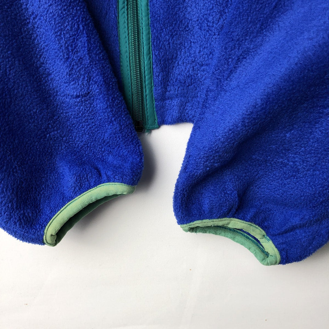 1990'S LL Bean Fleece Jacket, Men's XL, Vintage unclear blue type Vintage Second Hand