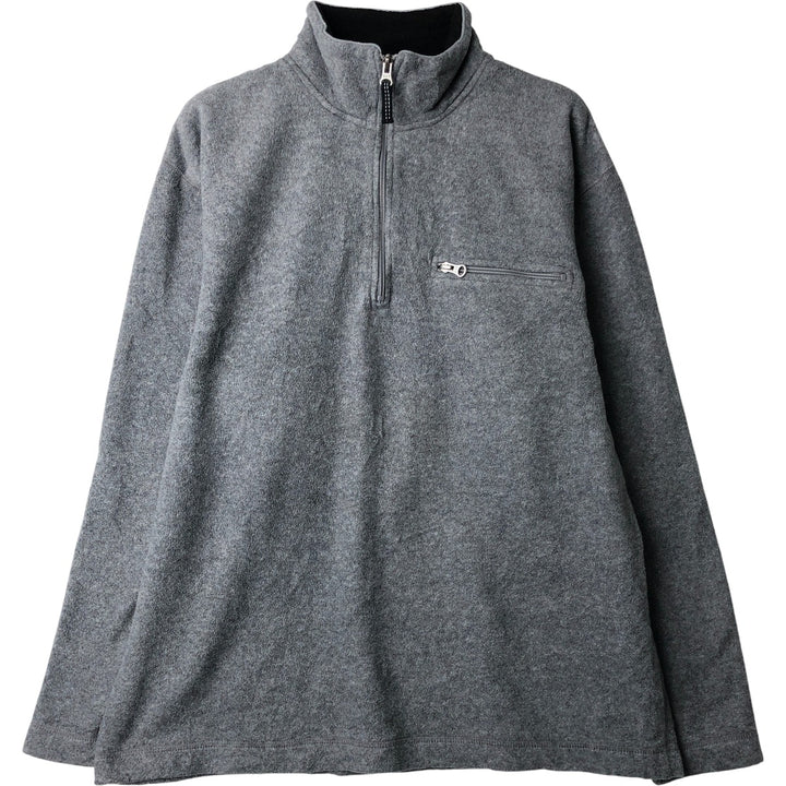 90'S GAP Vintage Half-Zip Fleece Pullover, Men's Size Medium polyester gray type Vintage Second Hand