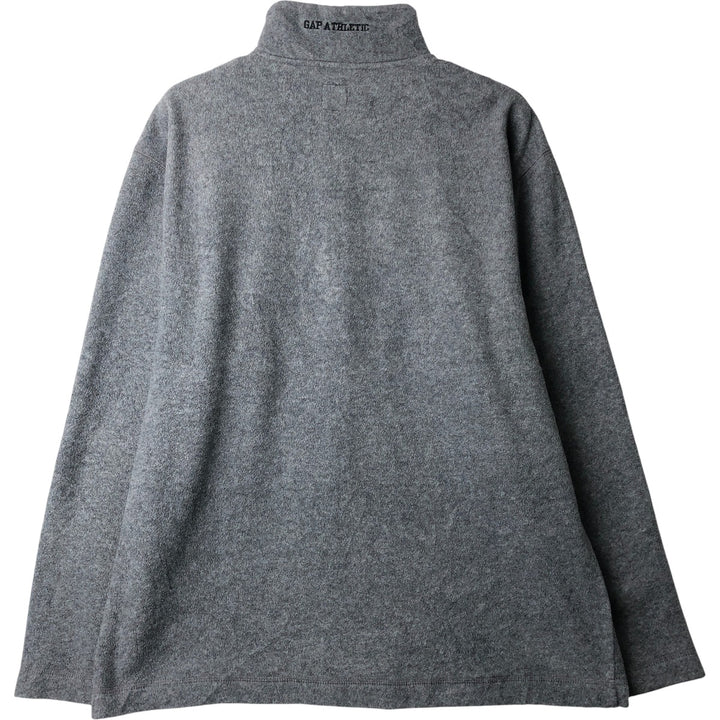 90'S GAP Vintage Half-Zip Fleece Pullover, Men's Size Medium polyester gray type Vintage Second Hand