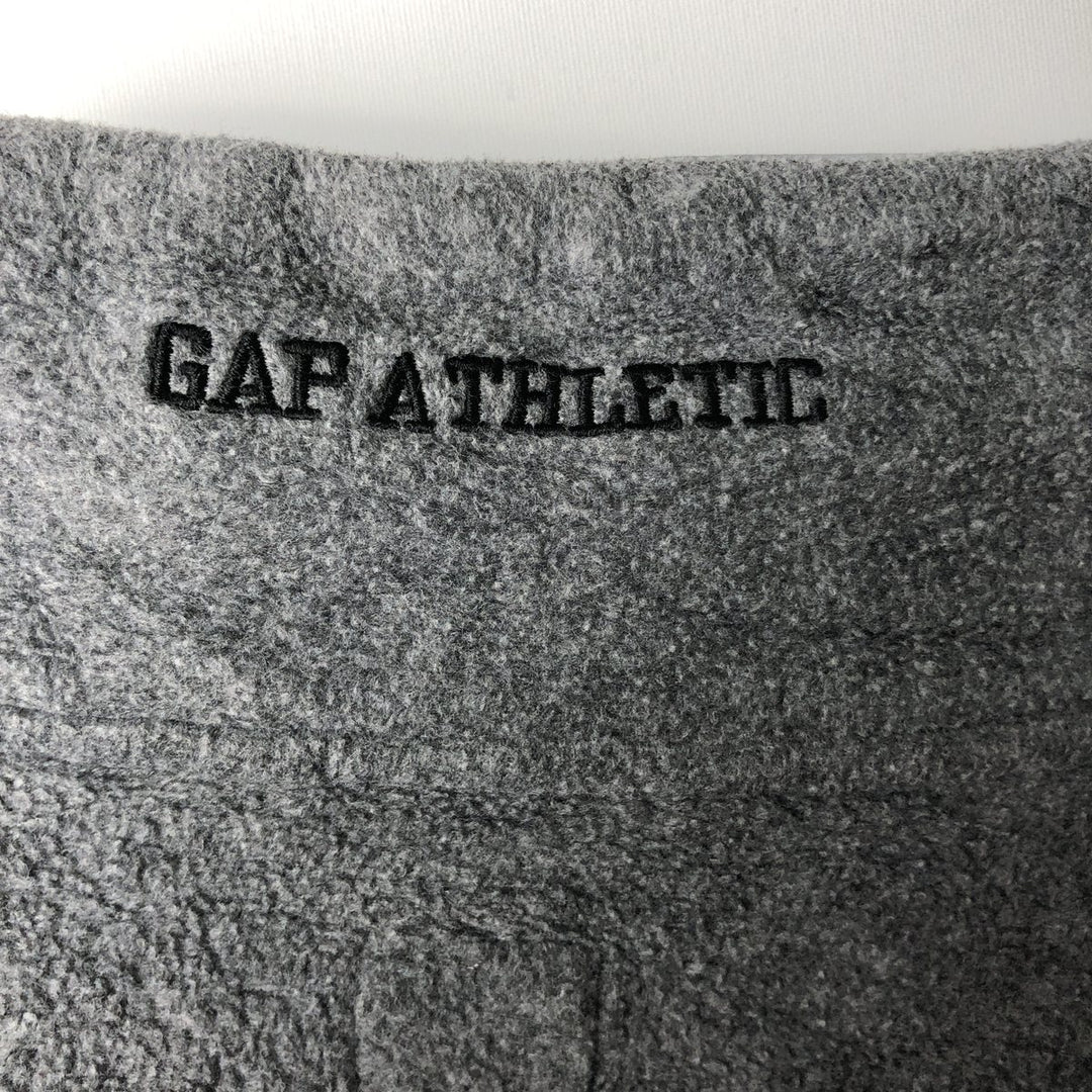 90'S GAP Vintage Half-Zip Fleece Pullover, Men's Size Medium polyester gray type Vintage Second Hand
