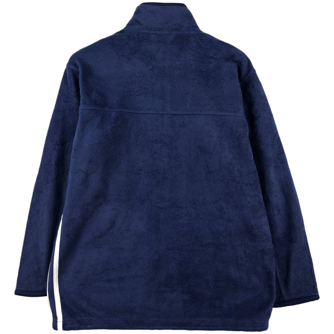 90'S Adidas Fleece Jacket, Men's Size L, Vintage polyester blue type Vintage Second Hand
