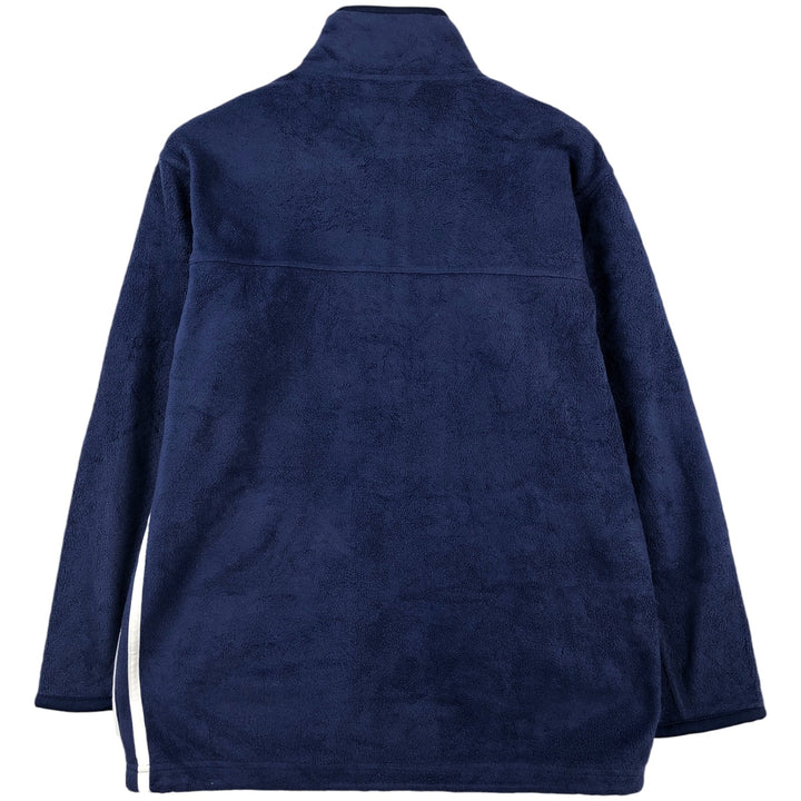 90'S Adidas Fleece Jacket, Men's Size L, Vintage polyester blue type Vintage Second Hand