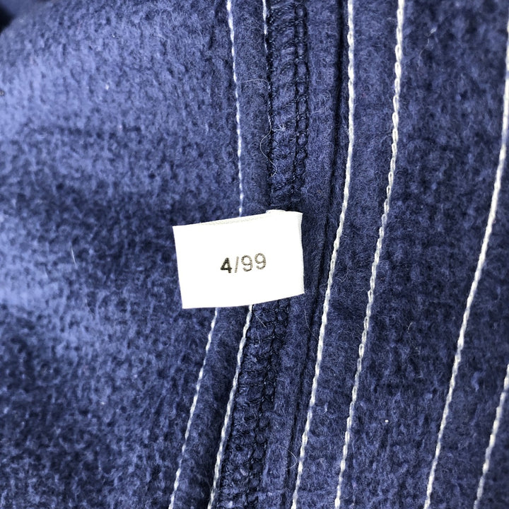 90'S Adidas Fleece Jacket, Men's Size L, Vintage polyester blue type Vintage Second Hand