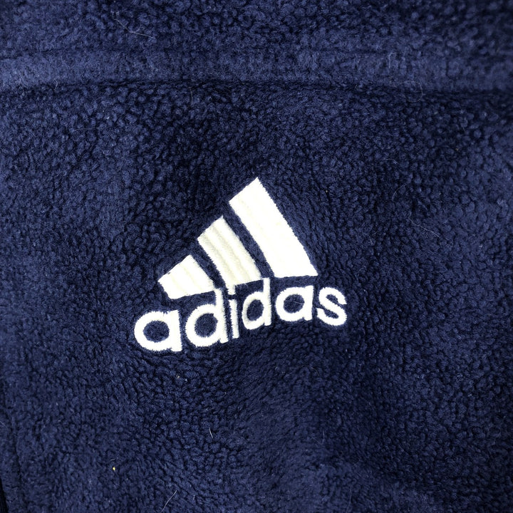 90'S Adidas Fleece Jacket, Men's Size L, Vintage polyester blue type Vintage Second Hand