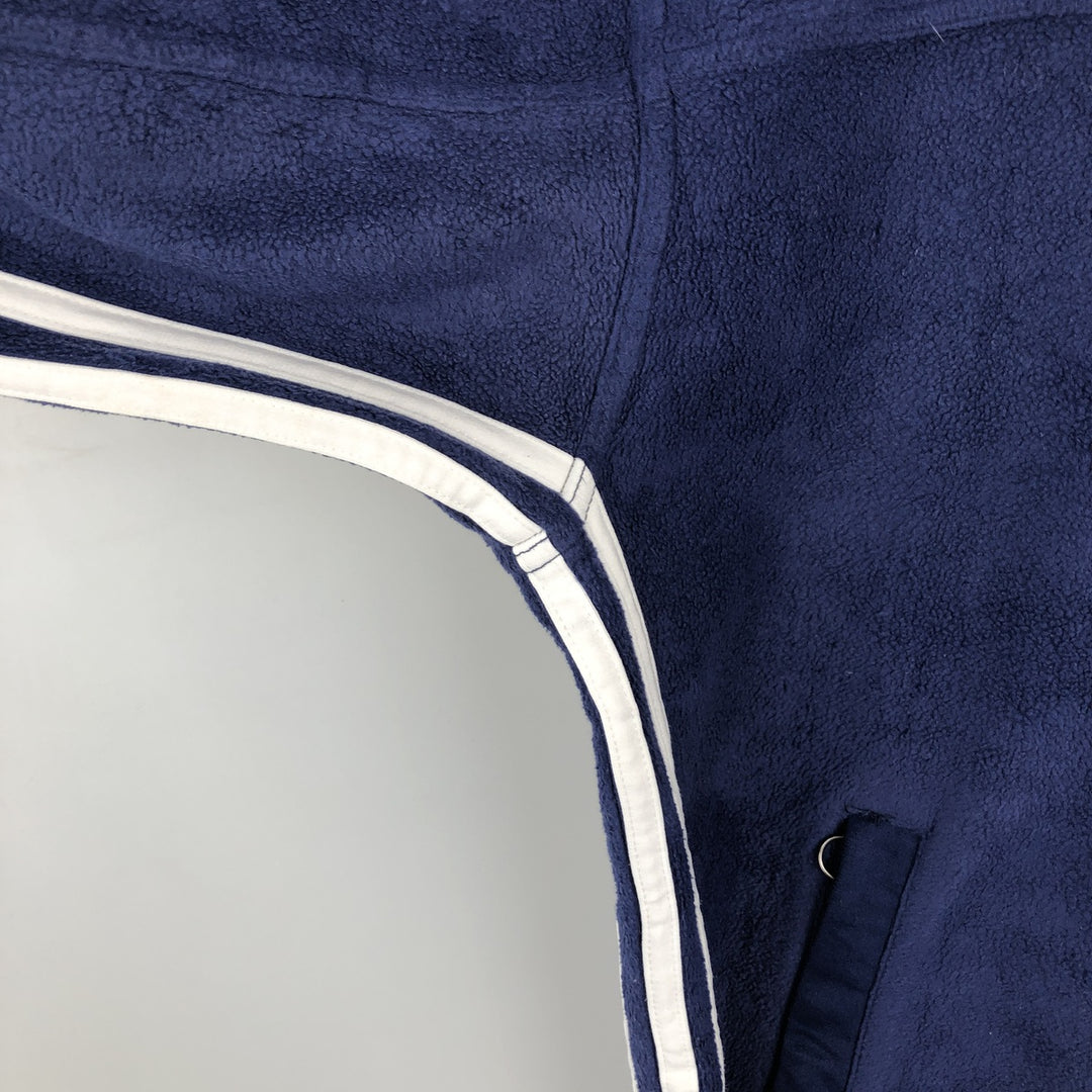 90'S Adidas Fleece Jacket, Men's Size L, Vintage polyester blue type Vintage Second Hand