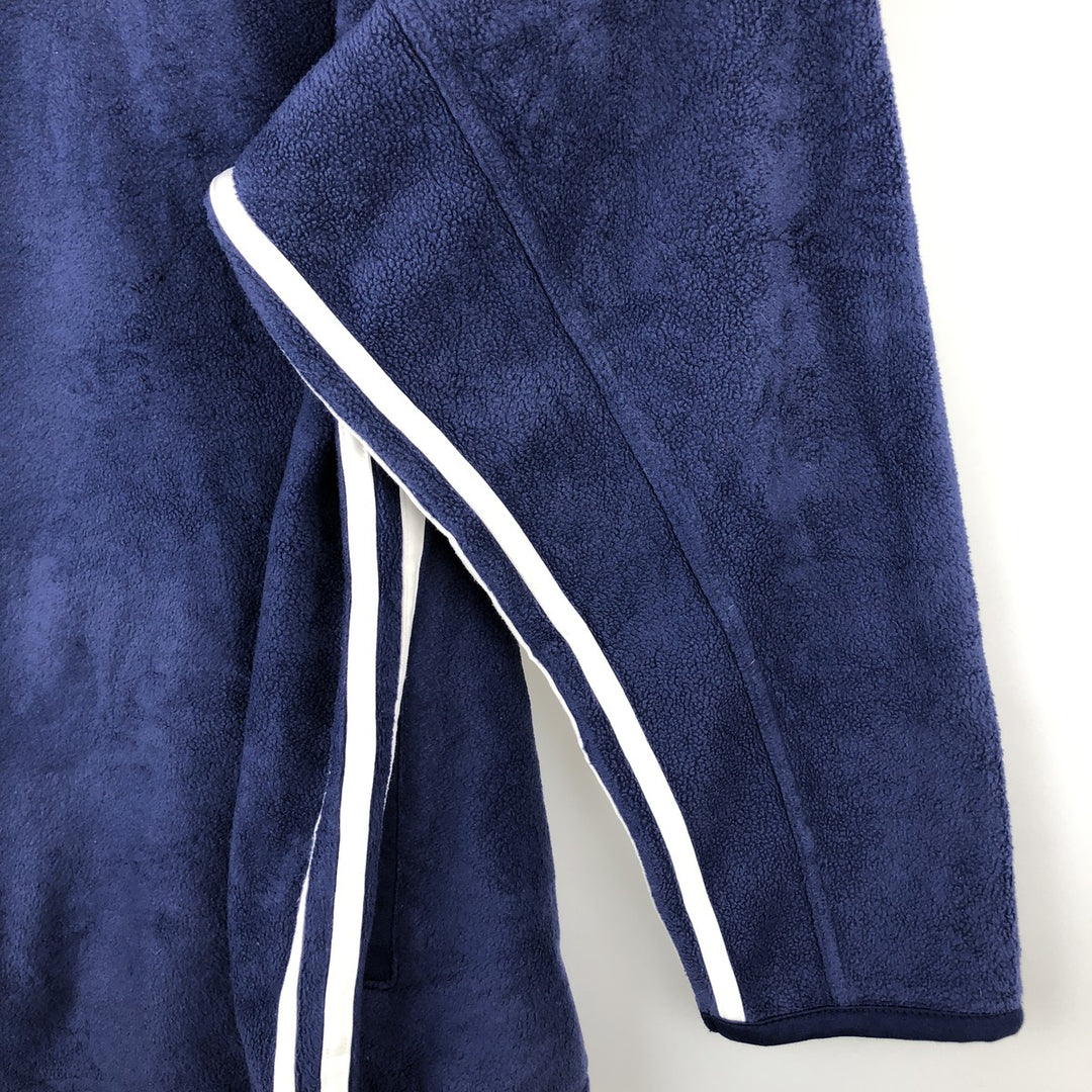 90'S Adidas Fleece Jacket, Men's Size L, Vintage polyester blue type Vintage Second Hand