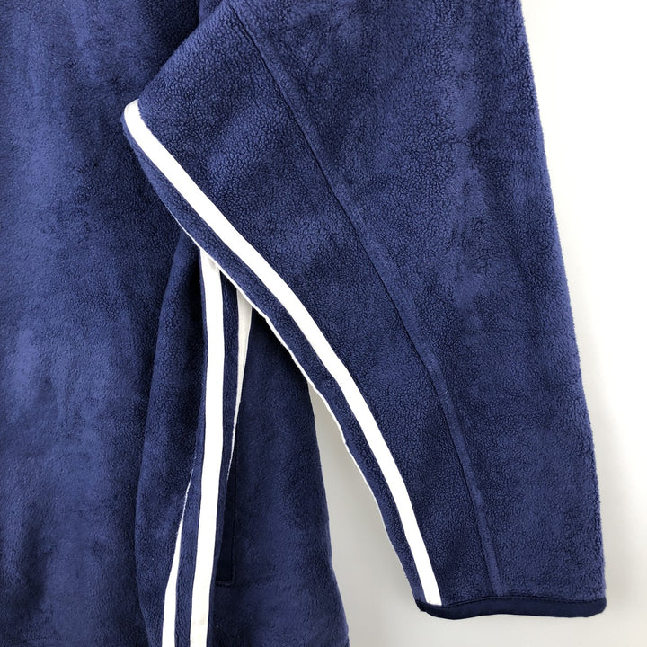 90'S Adidas Fleece Jacket, Men's Size L, Vintage polyester blue type Vintage Second Hand