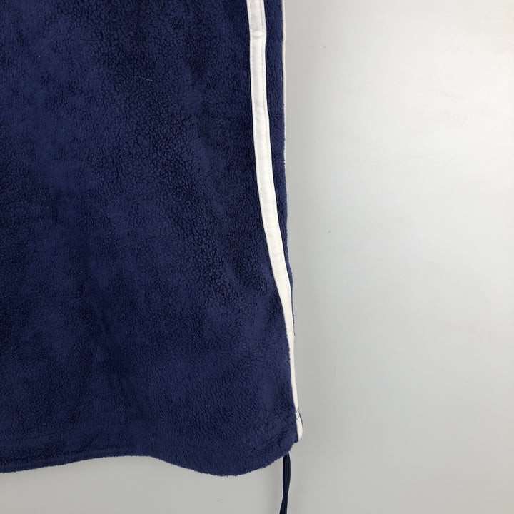 90'S Adidas Fleece Jacket, Men's Size L, Vintage polyester blue type Vintage Second Hand