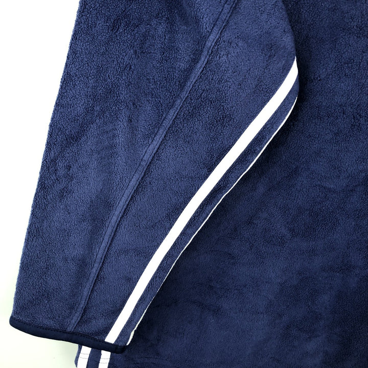 90'S Adidas Fleece Jacket, Men's Size L, Vintage polyester blue type Vintage Second Hand