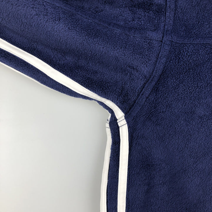 90'S Adidas Fleece Jacket, Men's Size L, Vintage polyester blue type Vintage Second Hand