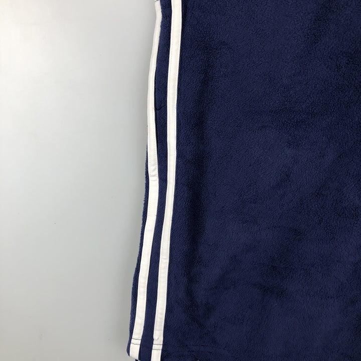90'S Adidas Fleece Jacket, Men's Size L, Vintage polyester blue type Vintage Second Hand