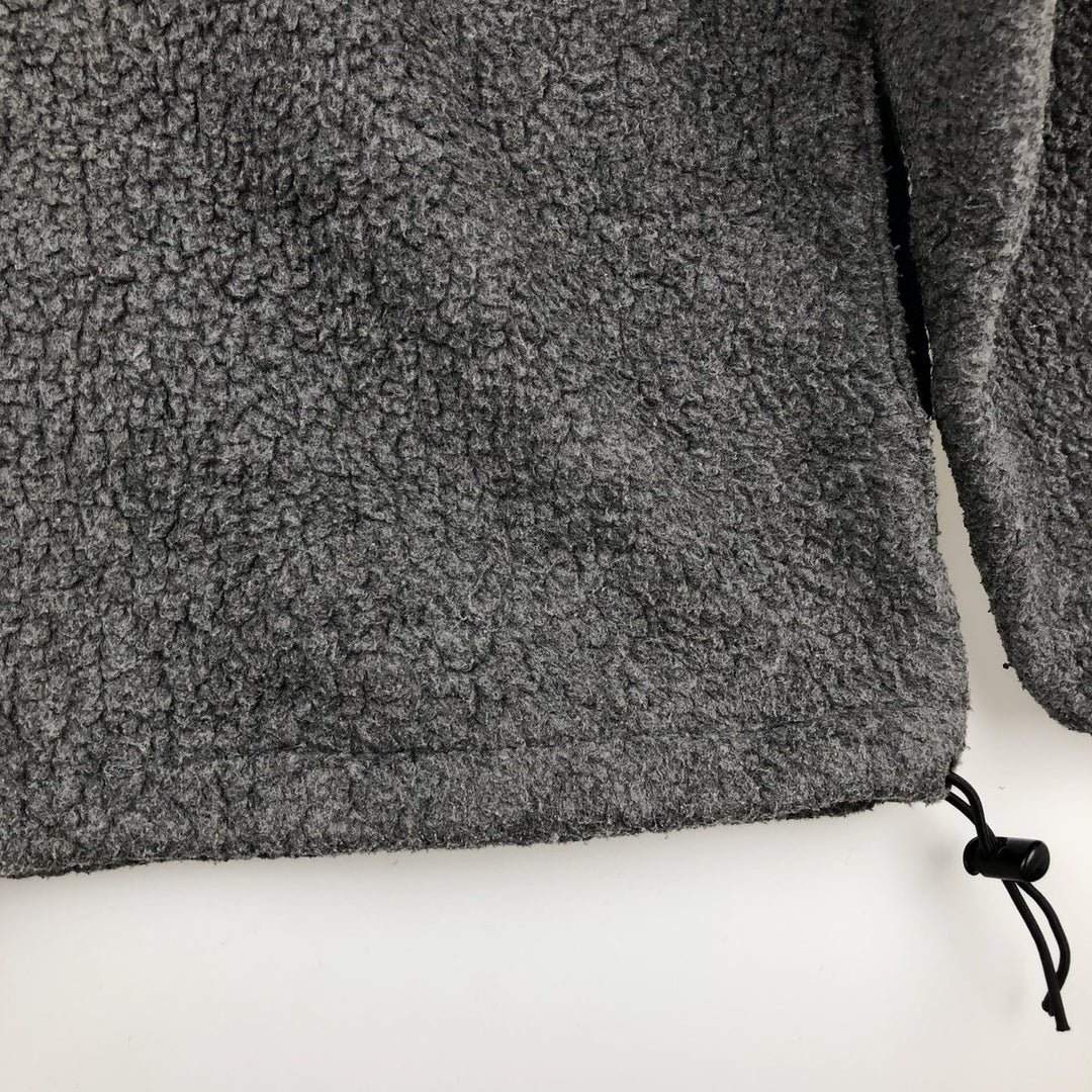 1990'S LLBean Half-Zip Fleece Pullover, Men's Size Medium, Vintage unclear gray type Vintage Second Hand
