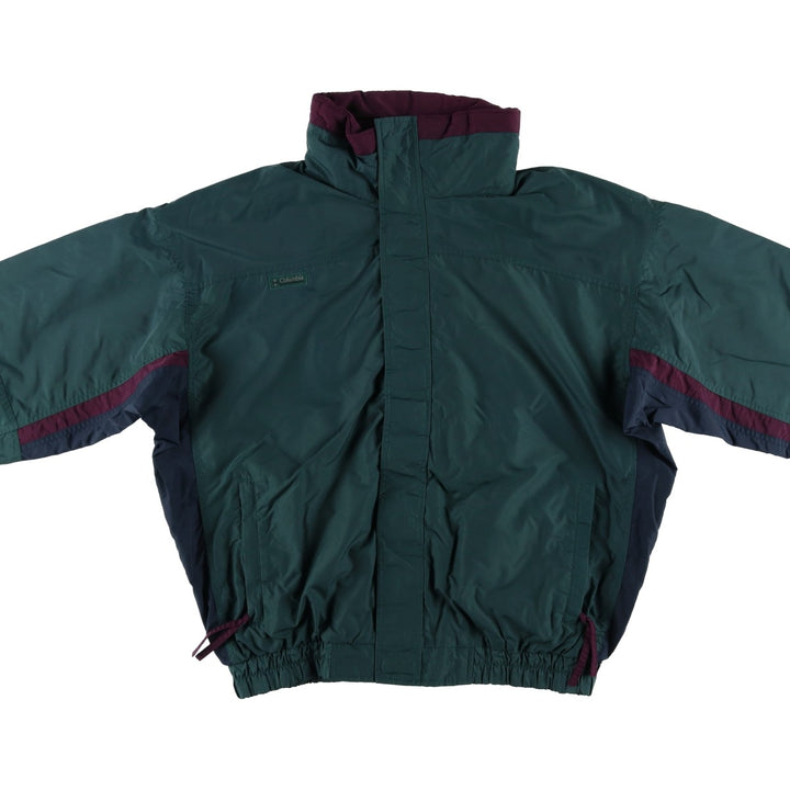 90'S Vintage Columbia Bugaboo Mountain Jacket, Shell Jacket, Men's Size L, White Tag Nylon green type Vintage Second Hand