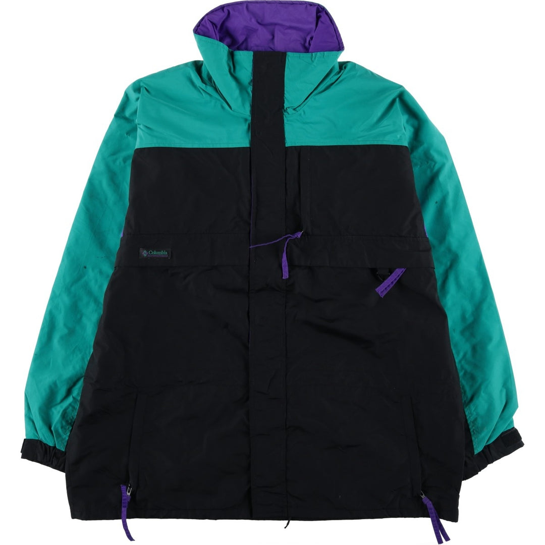 90'S Vintage Columbia GIZZMO Mountain Jacket, Shell Jacket, Men's Size L, White Tag, Size L Nylon black type Vintage Second Hand