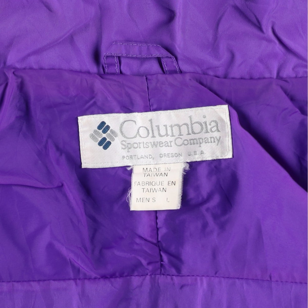 90'S Vintage Columbia GIZZMO Mountain Jacket, Shell Jacket, Men's Size L, White Tag, Size L Nylon black type Vintage Second Hand